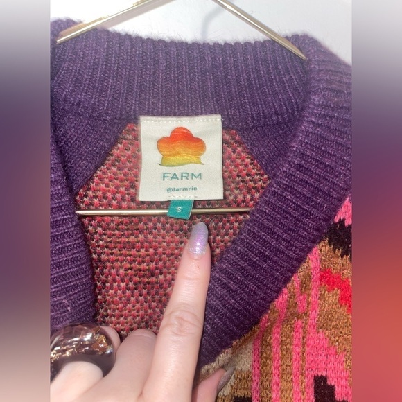 FARM Rio Multicolor Crew Neck Sweater - Picture 7 of 11